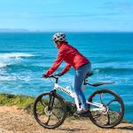 MarKnig 26 Inch Adult Folding Bikes, Mountain Bicycles with Full Suspension, Dual Disc Brake, High Carbon Steel Frame, Foldable Bike for Men/Women/Teen, HM-White