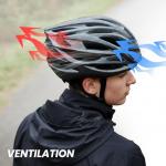 Bike Helmet Lightweight Ventilated for Men Women, Adjustable Size 59-61cm, Carbon