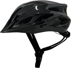 Adult Cycling Bike Helmet, Lightweight and Adjustable with Pads&Visor for Men and Women,Premium Quality Airflow Unisex Bicycle Helmet,Suggested Fit 58-61 cm (All Black)