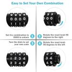 Lumintrail 4 Feet Bike Locks 2 Pack Heavy Duty Anti Theft with Combinations - Bike Cable Lock with Mounting Bracket (2 Pack, Black)