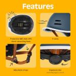 Retrospec Remi Adult Bike Helmet for Men & Women - Bicycle Helmet for Commuting, Road Biking, Skating with Adjustable Ergo Knob Dial