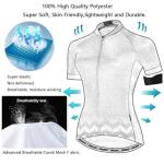 MKHGHB Men Cycling Jersey Set Bike Suit Short Sleeve MTB Cycling Outfits Quick Dry Gel Sponge Padded Cycling bibs, Large