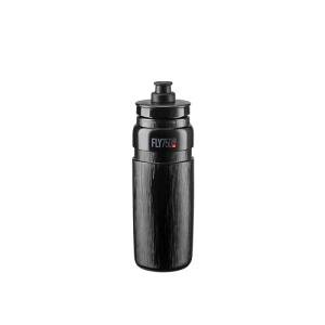 ELITE Fly Tex Cycling Water Bottle 750ml – Black – Ultra-Lightweight, BPA-Free, Easy-Squeeze Sports Bottle for Road, MTB & Gravel