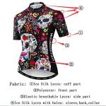 JPOJPO Womens Cycling Jersey Short Sleeve, Ladies Mountain Bike Shirts Bicycle Clothes Outfit Top for Cyclist Biking Cycle Riding Dirt Road BMX MTB Outdoor Running Workout Sports, Pink Girl Large