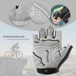 ROCKBROS Cycling Gloves for Men Mountain Bike Gloves Bicycle Gloves SBR Pad Anti-Slip Road Riding Gloves Breathable
