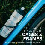 Zefal Magnum 975ml Bike Water Bottle – Translucent Black – Large 33 oz BPA-Free Polypropylene Cycling Bottle with Soft Silicone Nozzle, Odorless Taste, Secure Fit & Lightweight French Construction