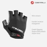 CASTELLI Cycling Men's Entrata V Glove for Road and Gravel Biking l Cycling - Light Black - Large