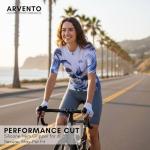 ARVENTO Professional Cycling Jersey Short Sleeve- Smooth Durable Zipper & Anti-Sag Pockets, Performance Fit, Breathable Quick-Dry Road Bike Shirt for Men & Women