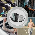 ROCKBROS Cycling Gloves for Men Mountain Bike Gloves Bicycle Gloves SBR Pad Anti-Slip Road Riding Gloves Breathable