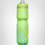 CamelBak Podium Chill Bike Insulated Squeeze Water Bottle Lime/Blue Stripe, 24oz