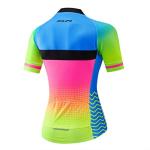 Cycling Jersey Womens Bike Jersey Zip Mountain Cycle Shirts Short Sleeve Road Bicycle Tops Pro Team Racing MTB Tops for Ladies Female Clothing wear Size XXL