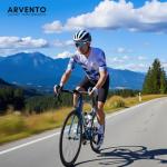 ARVENTO Professional Cycling Jersey Short Sleeve- Smooth Durable Zipper & Anti-Sag Pockets, Performance Fit, Breathable Quick-Dry Road Bike Shirt for Men & Women