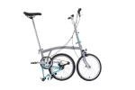 Brompton A Line 3-Speed Folding Bike - Gray/Green
