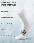 ROCKBROS Cycling Socks for Men Women Breathable Wicking Bike Socks, Compression Fit, Tall Crew, Road to Sky Series
