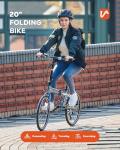 VIRIBUS 20" Folding Bike, 7-Speed Compact Design