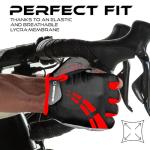 WESTWOOD FOX Cycling Gloves for Men Women,Half Finger Unisex Gel Padded Anti-Slip Mountain Bike Gloves, Breathable Shock Absorption Grip Palm Bicycle Summer Riding MTB Bike Gloves (Red, M)