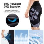 sponeed Men Bike Shorts with Padding Racing Bicycle Wear Road Biking Pants Gel Cushioned for Motorbike US XL Grey