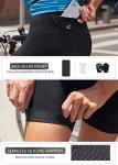 Ewedoos Padded Bike Shorts Women 4D Padding Cycling Shorts with Pocket Road Mountain Ride Womens Biking Bicycle Biker Shorts Black