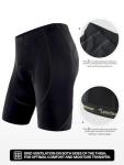 Sportneer Padded Bike Shorts for Men - 4D Padding Mens Bicycle Cyling Biking Tights Clothing for Road Bike, Breathable & Absorbent