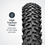 Schwinn Replacement Bike Tire, 26" x 1.95" Mountain Bike Tire, High Traction Tread, Steel Bead Construction, Fits Internal Rim Widths 19mm-29mm, PSI Range 40 to 65