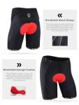 Sportneer Padded Bike Shorts for Men - 4D Padding Mens Bicycle Cyling Biking Tights Clothing for Road Bike, Breathable & Absorbent