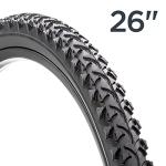 Schwinn Replacement Bike Tire, 26" x 1.95" Mountain Bike Tire, High Traction Tread, Steel Bead Construction, Fits Internal Rim Widths 19mm-29mm, PSI Range 40 to 65