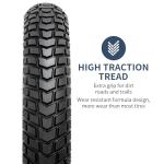 2-PCS 26" Heavy Duty Fat E-Bike Tires 26 x 4.0/98-559 Compatible with 26x4.0 26x4 E-Bike All-Terrain Directional Tread Bicycle Tires(Y-1140)