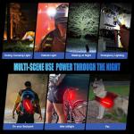 2026 Upgrade 6800Lumen Bike Light for Night Riding,Super Bright 6 LED Headlight,Aluminum 10 Mode Rechargeable Bicycle Light Front and Rear,360°Rotatable Brackt,Waterproof,Runtime 72 hr,Road Shockproof