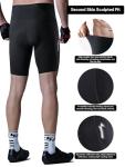 Sportneer Padded Bike Shorts for Men - 4D Padding Mens Bicycle Cyling Biking Tights Clothing for Road Bike, Breathable & Absorbent