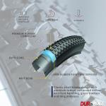 DUROMONDO 1 Pack 26x1.95 Mountain Bike Tires Set - 30TPI Puncture-Resistant MTB Tires with Inner Tube, 2 Tire Levers, High Grip Knobby Design for On, Off-Road Use, Daily Commuting(26x1.95inch)