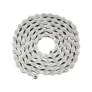 SHAWZK 6/7/8 Speed Bike Chain,Suitable for Road Bicycles,Mountain Bike Accessories,Full Silver Plating,116 Links,Compatible with Shimano/SRAM Mountain, Road Bike