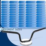 BUCKLOS Mountain Bike Handlebars 25.4mm - 120/160mm Rise MTB Aluminum Alloy Handlebar - 580mm High Rise Bicycle Riser HandleBars for E-Bike Folding Bike Downhill Racing.