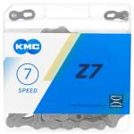 KMC Bike Chain Z7, High Performance Bicycle Chain, Quality & Highly Compatible with Chamfered Inner Plates, Shifting Performance Bicycle Chain, Multi-Speed Bike Chain, 1/2" X 3/32" - 114 Links