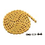 Bike Chain Single-Speed, Bicycle Chain 1 Speed, 1/2 × 1/8 inch,Golden (116L)