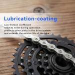 SHAWZK 6/7/8 Speed Bike Chain,Suitable for Road Bicycles,Mountain Bike Accessories,Full Silver Plating,116 Links,Compatible with Shimano/SRAM Mountain, Road Bike