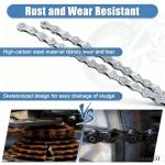 uncakil Bike Chain,9/18/27 Speed Mountain/Road Bike Chain,116 Links with Double X-Bridge Design & Anti-Rust Coating,Compatible with 8/9/16/18/24/27 Speed Bicycles