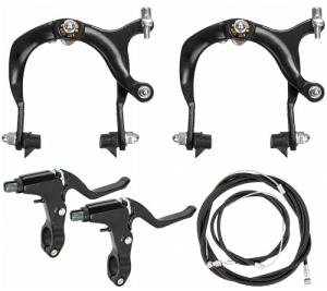 LuckySlycyc Bike Brakes Calipers Set,Side Pull Brake Set,69-96mm Reach,for Bike C Shape Brake Aluminum Bicycle Brake