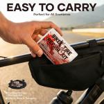 60Pics Bike Tire Repair Kit,Bicycle Inner Tube Patch Kit with Patches and Tire Levers ,Tubeless Tire Repair Rubber Nail with Box and Screwdriver,Convenient Kit for Mountain or Road Bike, Motorcycle