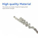 SHAWZK 6/7/8 Speed Bike Chain,Suitable for Road Bicycles,Mountain Bike Accessories,Full Silver Plating,116 Links,Compatible with Shimano/SRAM Mountain, Road Bike