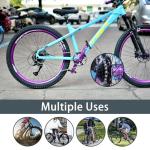 SHAWZK 6/7/8 Speed Bike Chain,Suitable for Road Bicycles,Mountain Bike Accessories,Full Silver Plating,116 Links,Compatible with Shimano/SRAM Mountain, Road Bike