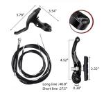 DISIWENE Complete V-Type Bike Brake Set, Front and Rear Bike MTB Brake Inner and Outer Cables and Lever Kit Includes Calipers Levers Cables