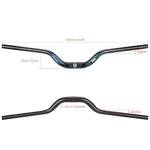 31.8 Bike Handlebar - 25mm, 55mm, 70mm, 90mm,120mm Riser Handlebar - 780mm Aluminium Alloy Mountain Bike Bicycle Handlebars (55mm Rise)