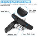 GPMTER 2 Pairs Bike Brakes Pads Set, 70mm for Cruiser MTB Mountain Bicycle Universal V-Brake Blocks with Hex Nut and Shims, No Noise No Skid