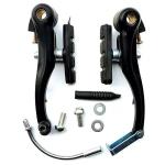 DISIWENE Complete V-Type Bike Brake Set, Front and Rear Bike MTB Brake Inner and Outer Cables and Lever Kit Includes Calipers Levers Cables