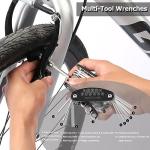 Hmfmdy Bike Brakes Set, Complete Brake kit for Most Bicycles Mountain Bike, Front and Rear Bike MTB Hybrid Brake, Callipers Cables Lever Kit, Multi-Tool Wrenches - Black