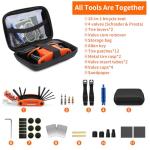 Kapsuen Bike Repair Kit - 16-in-1 Bike Multitool, Portable Bicycle Tools with Tire Patch Kit for Mountain Road Bikes Camping Travel (US)