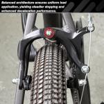 Qcdou Bike Brakes Set,Front and Rear C Bicycle Brake,Complete Universal Brake Set with Aluminium Alloy Brake levers,Inner and Outer Cables for Kids Bike,BMX, Child Bike, Bicycle, BMX etc(Black-B