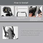 Hmfmdy Bike Brakes Set, Complete Brake kit for Most Bicycles Mountain Bike, Front and Rear Bike MTB Hybrid Brake, Callipers Cables Lever Kit, Multi-Tool Wrenches - Black