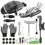 Ultimate 27-Piece Bike Repair Kit - Roadside Emergency Savior with 120PSI Mini Pump (Fits Presta & Schrader), 16-in-1 Multitool & Glue-Free Tire Patch, Pro Set for Road & Mountain Bikes