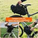 Kapsuen Bike Repair Kit - 16-in-1 Bike Multitool, Portable Bicycle Tools with Tire Patch Kit for Mountain Road Bikes Camping Travel (US)